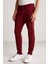 Bordo Merino Yün Activewear Triko Pantolon 3