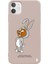 iPhone 11 Silikon Bugs Bunny Kostümlü Jerry Sevimli Pudra Pembe Renkli Telefon Kılıfı 1