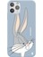 iPhone 11 Pro Max Silikon Bugs Bunny Tavşan Çizgi Film Tasarımlı Mavi Renkli Telefon Kılıfı 1