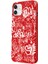 iPhone 12 Mini Silikon Urban Grafiti Yazılı Tarz Style Kırmızı Renkli Telefon Kılıfı 2