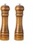 Ahşap Baharat Tuz Öğütücü Değirmen Tuzluk Baharatlık 21 cm 2'li Set Kahverengi 1