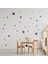 Yıldız Etiket 130 Parça Duvar Çıkartması Bebek Odası Için Mavi 1