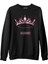 Black Pink - Crown Siyah Erkek Kalın Sweatshirt 1