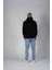 Unisex Siyah Oversize Kapşonlu Sweatshirt 3