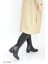 Kadın Deri Lastik Baldır Detaylı Ortopedik Çizme M24/Kc2040 4