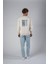 Bej Sırt Kilim Desenli Oversize Sweatshirt 4