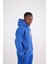 Sax Mavisi Oversize Kapşonlu Sweatshirt 2