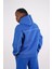 Sax Mavisi Oversize Kapşonlu Sweatshirt 4