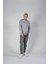 Unisex Gri Sırt Kilim Desenli Oversize Sweatshirt 3