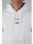 Unisex Beyaz Your Only Oversize Kapşonlu Sweatshirt 4
