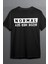 Bizde Her Şey Normal Baskılı Pamuklu Likralı T-Shirt (Beyaz Yazılı Siyah 1
