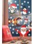 Noel Baba Geyik Tavşan Kardan Adam ve Kar Taneleri Yılbaşı Sticker 1