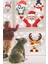 Noel Baba Geyik Tavşan Kardan Adam ve Kar Taneleri Yılbaşı Sticker 3