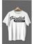 Güzellik Paket Baskılı Pamuklu Likralı T-Shirt (Siyah Yazılı Beyaz 1