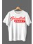Güzellik Paket Baskılı Pamuklu Likralı T-Shirt (Kırmızı Yazılı Beyaz 1