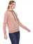 Kadın Sweatshirt Kapüşonlu Fermuarlı Bej 3