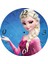 Frozen Elsa Buz Devri Çap 30CM Sessiz Akar Bombeli Gerçek Cam Duvar Saati 1