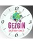 Kişiye Özel Gezgin Çap 30CM Bombeli Gerçek Cam Duvar Saati 1
