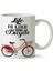 Life Is Like Riding A Bicycle Retro Bisiklet Iki Tarafı Baskılı Kupa Bardak 1