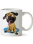 Pug Love Köpek Iki Tarafı Baskılı Kupa Bardak 1