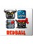 Redball Baskılı Mouse Pad Mousepad 1
