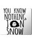 Game Of Thrones You Know Nothing Baskılı Mouse Pad Mousepad 1