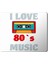 I Love 80S Music 80LER Müziğini Seviyorum Baskılı Mouse Pad Mousepad 1