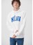 Erkek Miav Baskılı Kapüşonlu Sweatshirt 0S10122-620 1