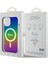 iPhone 15 Plus Uyumlu Kılıf Guess Orjinal Lisanslı Magsafe Şarj Özellik Yazı Logolu Iridescent Siyah 5