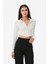 Çift Fermuarlı Polo Yaka Bluz 4