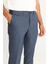 ALTINYILDIZ CLASSICS Erkek Lacivert Slim Fit Dar Kesim Desenli Beli Lastikli Esnek Pantolon 2