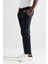 Slimfit Beli Lastikli ve Iplikli Polyamid Hafif Parlak Kışlık Kumaş Erkek Jogger Pantolon 2
