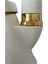 Beyaz Gold Lavabo Bataryası Musluğu Çeşmesi Çift Su Girişli 2