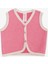 Kız Bebek Yelek Düğmeli 0-9 Ay, Pembe 1