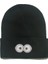 Sonbahar Kış Örme Şapka Sıcak Kayak Şapka Rahat Sevimli Karikatür Gözlük Göz Yün Şapka Beanie (Yurt Dışından) 1