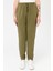 Kadın Paça Arkası Lastikli Cepli Eşofman Pantolon Haki 5