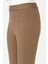 Kadın Nervürlü Tayt Pantolon Camel 5