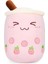 Çilek Boba Peluş 19.6 Inç Pembe Dolması Kabarcık Çay Peluş Süt Çay Bardağı Yastık Büyük, Çocuklar Için Yumuşak Kawaii (Yurt Dışından) 1