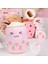 Çilek Boba Peluş 19.6 Inç Pembe Dolması Kabarcık Çay Peluş Süt Çay Bardağı Yastık Büyük, Çocuklar Için Yumuşak Kawaii (Yurt Dışından) 3