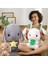 Tavşan Doldurulmuş Hayvan Paskalya Kulaklı Tavşan Peluş Sevimli Beyaz Tavşan Peluş Oyuncak Havuçlu Kabarık Kawaii Yumuşak Sarılma Uyku Yastığı (Yurt Dışından) 3