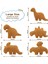 Dino Tavuk Nugget Yastık, Büyük Dino Tavuk Nugget Peluş 24X16 Inç, Dinozor Tavuk Nuggets Doldurulmuş Oyuncak Dinozor Tema Parti Dekorasyonu Çocuklar Için Doğum Günü Hediyesi (T-Rex) (Yurt Dışından) 2