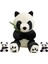 11.8 Inç Panda Doldurulmuş Hayvan, 3 Adet Panda Peluş, Doldurulmuş Panda Ayı Panda Anahtarlık ile Sevimli Peluşlar, Yumuşak Oyuncaklar (30CM)-OTURMA (Yurt Dışından) 1