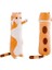 Güzel Peluş Kedi Bebek Sevimli Karikatür Yumuşak Dolması Yavru Kedi Yastık Uzun Atış Uyku Yastığı Bebek Oyuncak Hediye Çocuklar Için Kız Arkadaşı Çoklu Boyut (Kahverengi, 110CM/43.3IN) (Yurt Dışından) 1