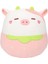 Muz Kedi Peluş Oyuncak, 9.8 "muz Kedi Peluş Doldurulmuş Hayvan Kawaii Kedi Yastık Yumuşak Kedi Peluş Bebek Çocuklar Için Kız Erkek Doğum Günü Noel Ev Decora (Çilek Inek) (Yurt Dışından) 2