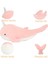 Narwhal Doldurulmuş Hayvan Pembe Narwhal Plushie Balina Peluş Oyuncak Kızlar Çocuklar Için Sarılma Yastık, 24 Inç (Yurt Dışından) 2