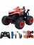 4WD Rc Araba LED Işıkları ile 2.4g Radyo Uzaktan Kumanda Arabalar Off Road Kontrol Kamyonları Boys Oyuncaklar Çocuklar Için (Yurt Dışından) 2