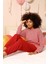 Kadın Uzun Kol 3 Iplik Penye Pijama Takım 4184 5