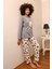 Kadın Penye Uzun Kol Pijama Takım 4186 3