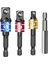 Nanlıy- 4 Parça Darbeli Sürücü Soket Adaptör Seti, Manyetik Uzatma Bit Tutucu ile 1/4 Inç Hex Shank - Kare Soket Somun Sürücüsüne Dönüş Matkabı (Yurt Dışından) 1