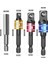 Nanlıy- 4 Parça Darbeli Sürücü Soket Adaptör Seti, Manyetik Uzatma Bit Tutucu ile 1/4 Inç Hex Shank - Kare Soket Somun Sürücüsüne Dönüş Matkabı (Yurt Dışından) 3